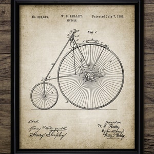 Bicycle Wall Art, Printable Penny Farthing, Velocipede, Vintage Bicycle, Cycle Transport, Retro Cycling, Cyclist #1369 INSTANT DOWNLOAD
