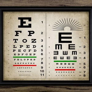 Eye Test Chart, Vision Exam Graphic by RedCreations · Creative Fabrica