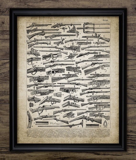 Vintage Gun Art Printable Gun Wall Art Gun Armament Hand Etsy
