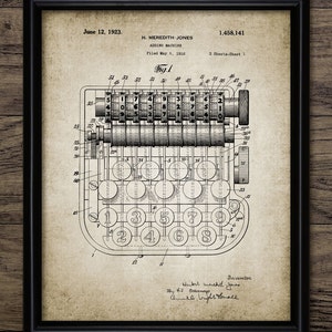 Mechanische Zählmaschine, Taschenrechner, Taschenrechner, Mechanische Zahlen, Rechenmaschine #416 SOFORT DOWNLOAD