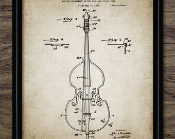 Double Bass Wall Art, Printable Musical Instrument, Stringed Instrument, Classical Music, Orchestra, Musician #2035 INSTANT DOWNLOAD