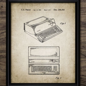 Apple Computer Wall Art, Printable Apple Mac, Vintage Computing, Retro Desktop Computer, Information Technology #421 INSTANT DOWNLOAD