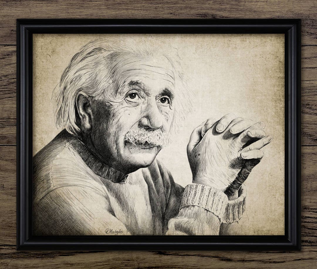 アインシュタイン 肖像画 油絵 ポートレート ビンテージ　フリーメイソン アインシュタイン 肖像画 油絵 ポートレート ビンテージ フリー