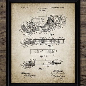 Vintage Hair Clipper Design, Printable Barber, Hair Salon, Barber, Hairdressing, Hair Styling #1461 INSTANT DOWNLOAD