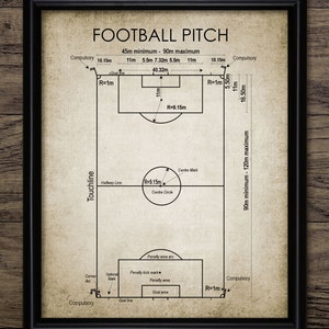 Football Pitch Wall Art, Printable Soccer Field, Football Fan, Supporter, Soccer Fan Art, World Cup Soccer #831 INSTANT DOWNLOAD