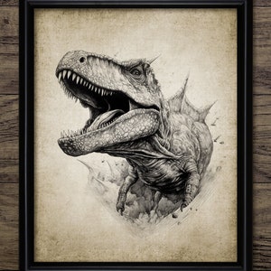 Dinosaur Wall Art, Printable Dinosaur, Scary Dinosaur, Paleontology, Natural History, Dinosaur Bedroom Wall Art #4121 INSTANT DOWNLOAD