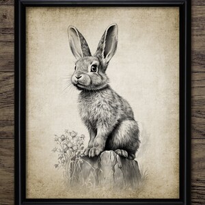 Cute Bunny Wall Art, Printable Bunny, Rabbit Wall Art, Rabbit Print, Cute Rabbit Nursery Wall Art, Baby Room Art #4303 INSTANT DOWNLOAD