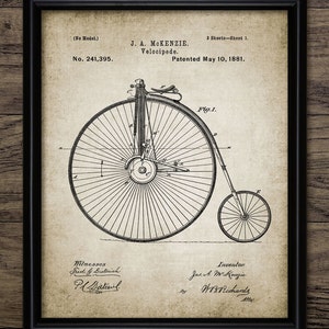 Penny Farthing Wall Art, Printable Vintage Bicycle, Vintage Cycling, Cyclist, Bicycle Design, Velocipede #1232 INSTANT DOWNLOAD