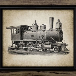 Vintage Railroad Wall Art, Steam Locomotive, Steam Train, Railroad Enthusiast, Vintage Railway, Steam Train History #301 INSTANT DOWNLOAD