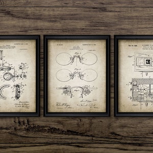 Optician Wall Art Set Of 3, Printable Optometry, Optical, Eyesight, Lens, Pupil, Cornea, Iris, Ophthalmology, Glasses #1061 INSTANT DOWNLOAD