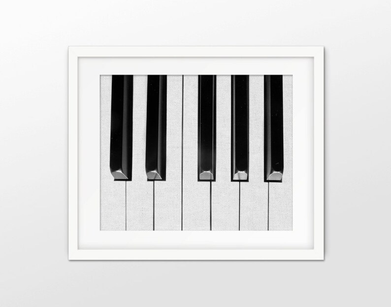 Piano Keys Art Printable Piano Keys Pianist Gift Music Room - Etsy