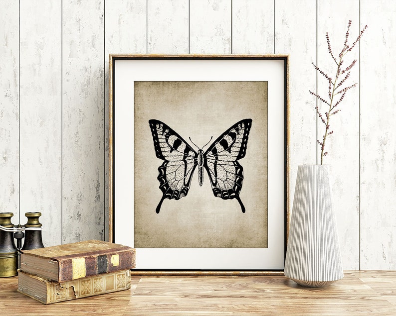 Butterfly Wall Art Printable Butterfly Rustic Decor | Etsy