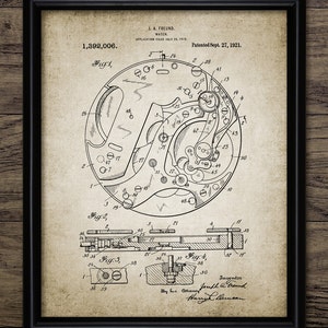 Watch Design Wall Art, Printable Timepiece Movement, Watch Mechanism, Stop Watch Maker, Clockwork, Horologist #1384 INSTANT DOWNLOAD