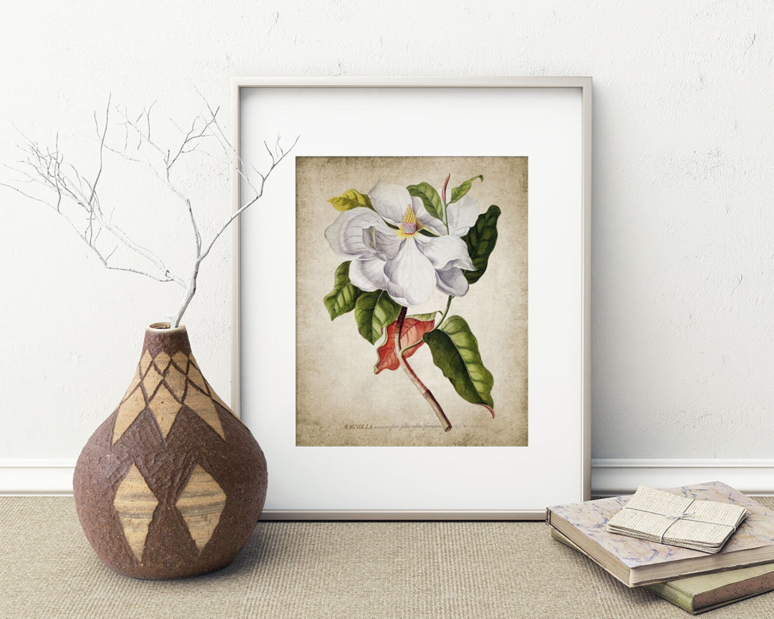 Magnolia Wall Art Printable Magnolia Flowers Vintage - Etsy