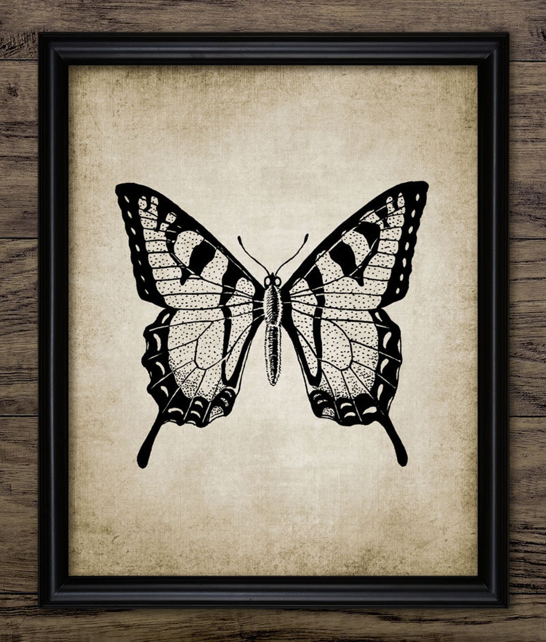 Butterfly Wall Art, Printable Butterfly, Rustic Decor, Butterfly ...