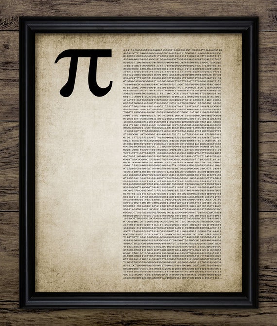 Buy Pi Mathematical Print Mathematics Wall Art Maths Student Gift Idea Pi  Dorm Decor Single Print 970 INSTANT DOWNLOAD Online in India 