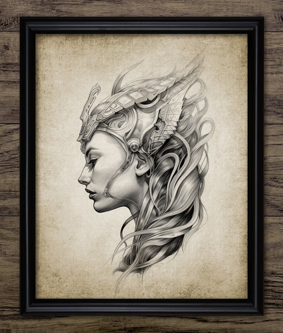 Viking Shield Maiden | Art Board Print