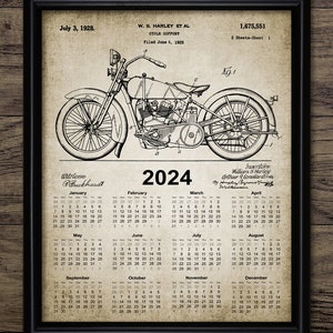 Vintage motorcycle 2024 calendar 2021