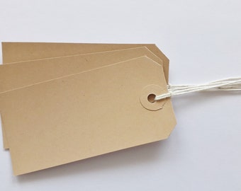 25 PINK STRUNG LUGGAGE TAGS 120MM X 60MM GIFT PARCEL LABELS WITH PINK STRING