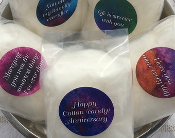 Cotton Anniversary Gift Set - 2nd Anniversary - Cotton Candy