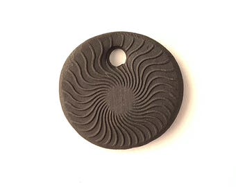 Spanish Word for Peace on an Ebony Ceramic Pendant! Paz!