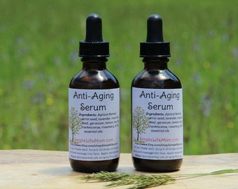 ANTI AGING SERUM - all natural Essential Oil blend to moisturizing and nourishing skin