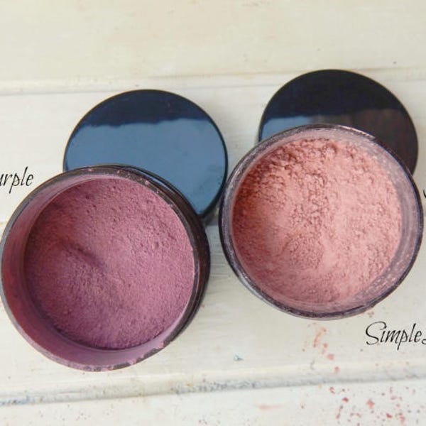 NATURAL HERBAL BLUSH - Loose makeup, organic all natural clay mineral makeup, eyeshadow or blush, natural herbal makeup, vegan