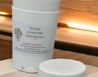 ORGANIC CLAY DEODORANT - all natural, organic deodorant with bentonite clay, essential oils, handmade stick deodorant that really works!