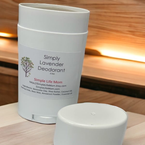 ORGANIC CLAY DEODORANT - all natural, organic deodorant with bentonite clay, essential oils, handmade stick deodorant that really works!