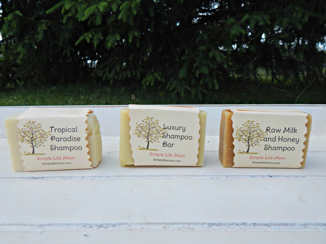 SHAMPOO GIFT SET 3 Natural Shampoo Bars Vegan Shampoo Zero Etsy