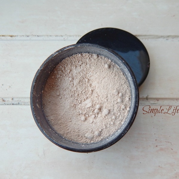 NATURAL FINISHING POWDER - Loose, organic, clay mineral translucent foundation, natural makeup, concealer