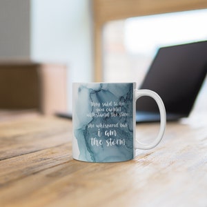Quote Gift, Watercolor Mug, Marble Coffee Mug, Inspirational Quote Tea Cup, Watercolor Marble Mug, Tea Lover Gift, Coffee Lover Gift