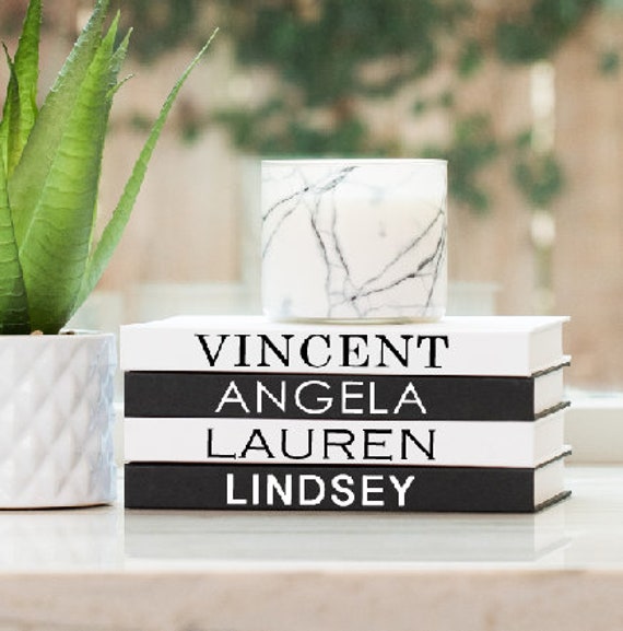 personalized kids names book set gift with childrens baby etsy