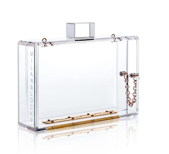 transparent box clutch
