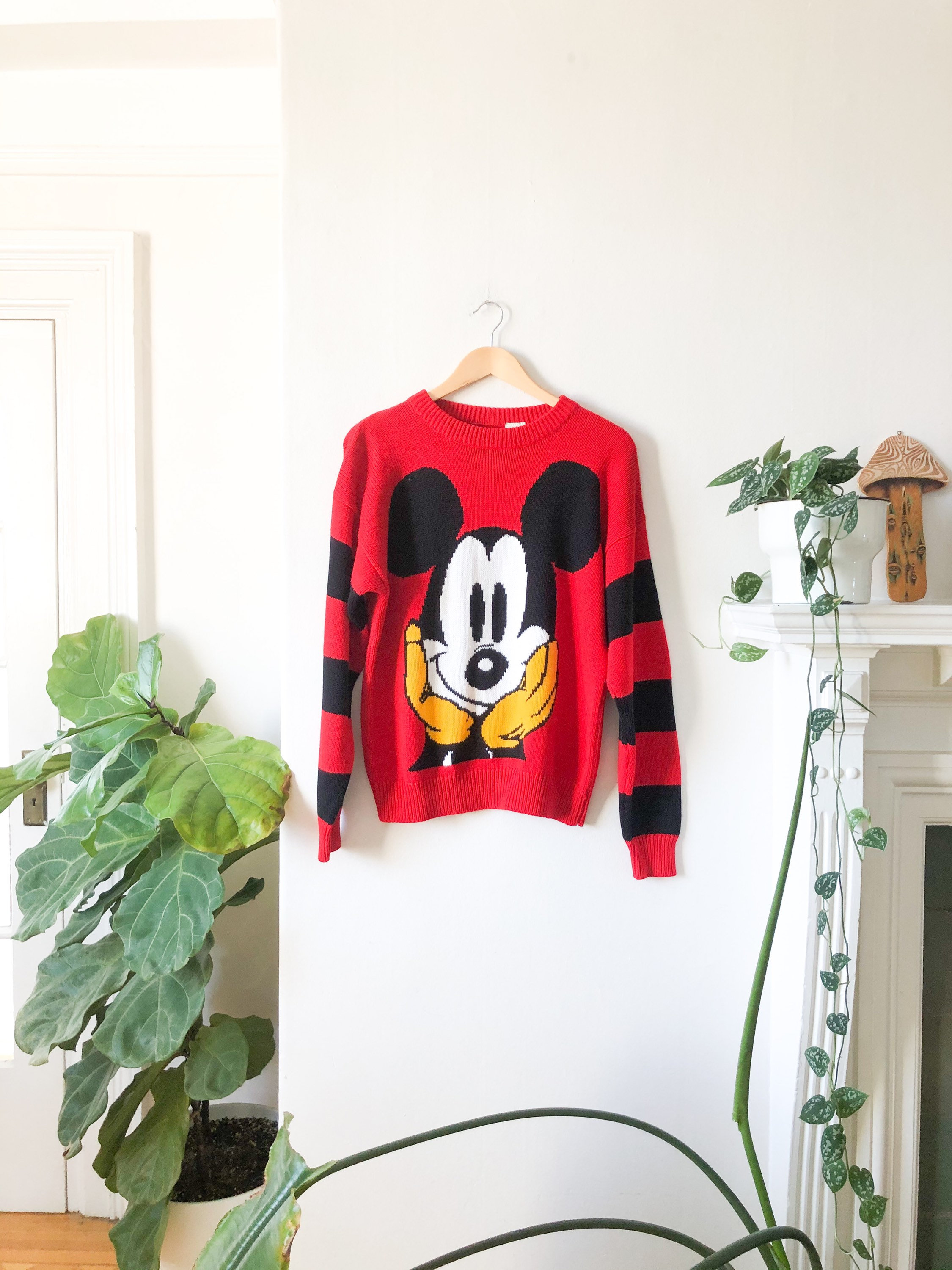 mickey mouse knit sweater