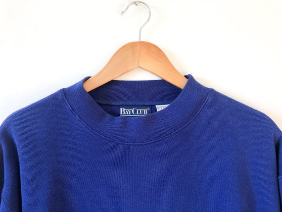 Vintage 90s Royal Blue Pullover Oversized Sweatshi