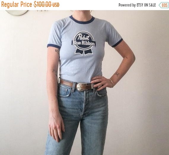HELLO 2021 SALE Vintage 80s Pabst Blue Ribbon Baby