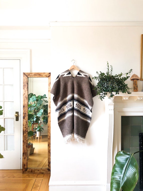 Vintage 70s Blanket Poncho / Ethnic Oversized Bagg