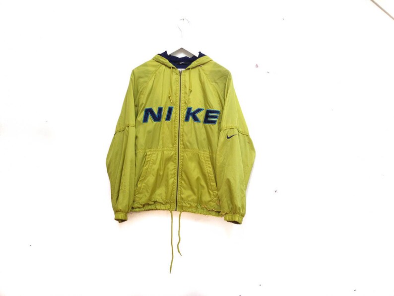 neon green nike windbreaker