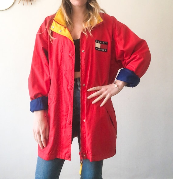 Vintage 90s Tommy Hilfiger Jacket Windbreaker L - Etsy UK