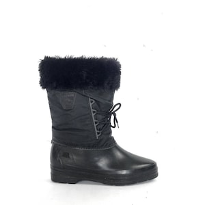 Vintage 70s botas de goma marrón / botas de barro retro / | Etsy México