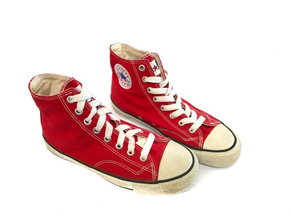 Vintage 80er Jahre High Top Baumwolle Sneaker Converse Vintage 80er Jahre High Top Baumwolle Sneaker Converse