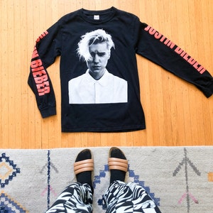 Justin Beiber Purpose Tour Cotton Crewneck Long Sleeve Concert Shirt
