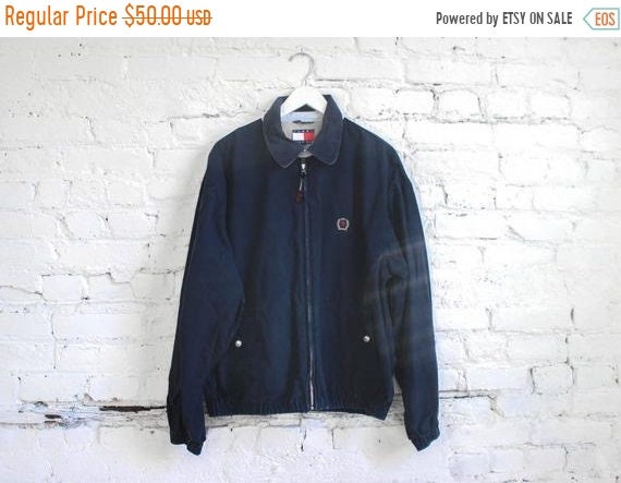 vintage tommy hilfiger bomber jacket