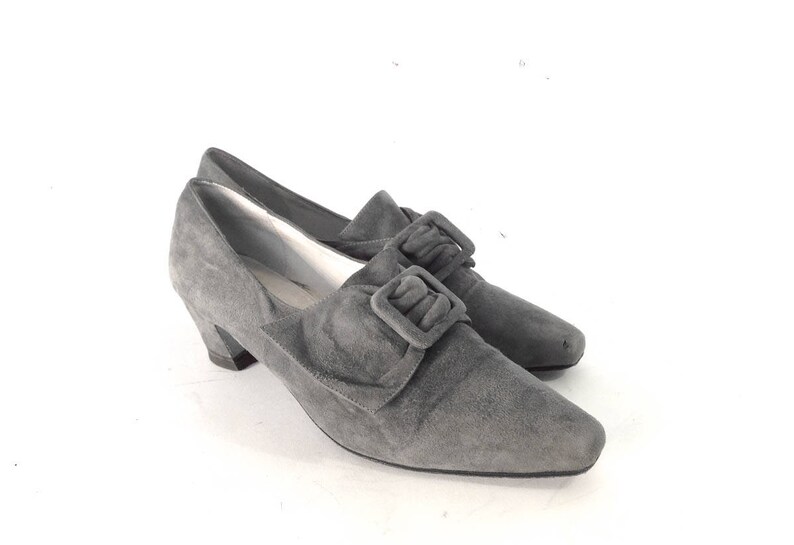 short grey heels
