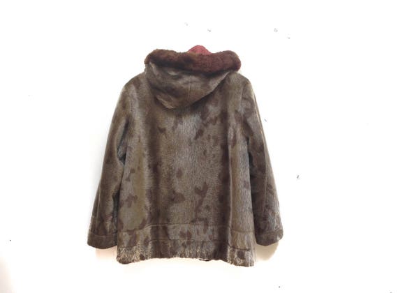 Vintage 50s Fur Coat / Rain Master Fur Bomber wit… - image 10