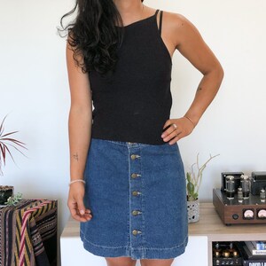 Vintage Y2K Black Knit Spaghetti Strap Tank Top M