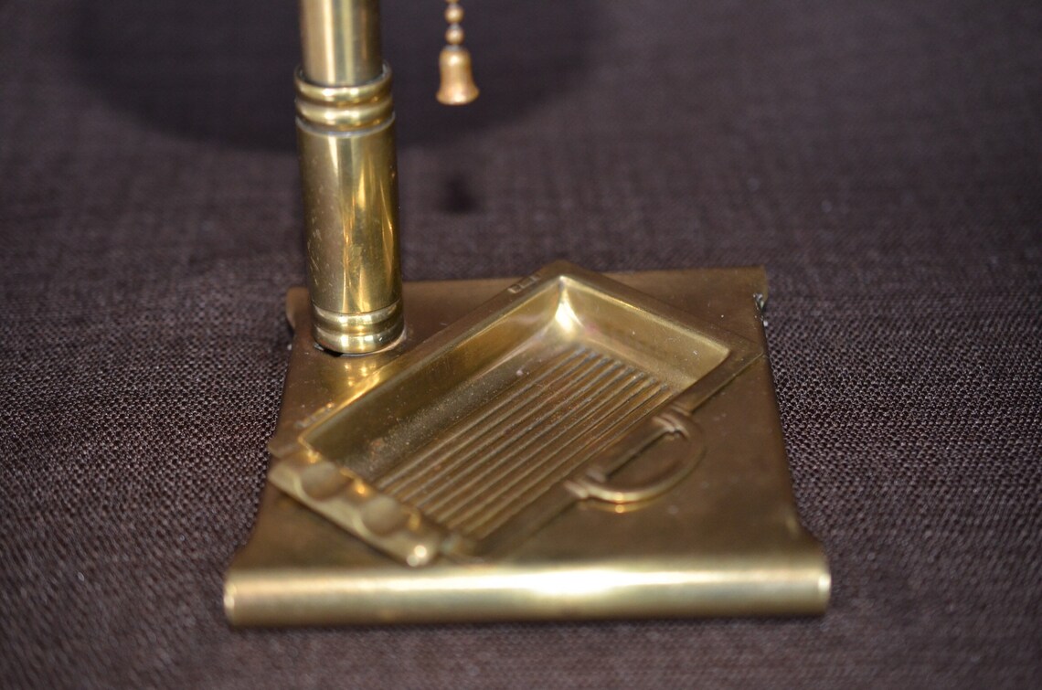 Vintage Brass Lamp Cigarette Holder Ashtray 1950s Etsy