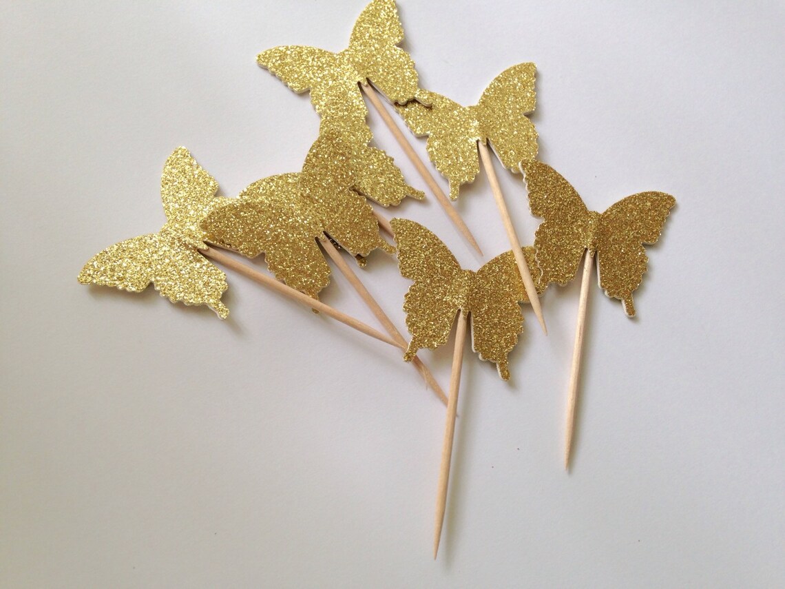 Butterfly Cupcake Toppers Etsy
