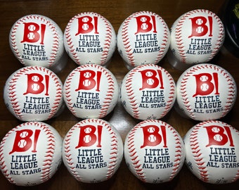 One Dozen Hand-painted Personalized Customized Baseballs